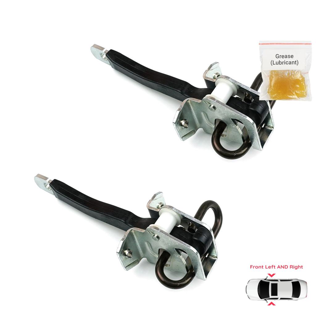 BDP1067-1 2 Pieces Front Left AND Right Door Catch Hinge Brake Stop Check Strap Limiter for BMW 5 Series E39 1995-2004 4/5 Door 51218193447