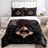 Set Biancheria da Letto Mercoledì 3 Pezzi. Morbido e Comodo Senza Imbottitura Inclusa (1x Copripiumino + 2x Federe) yy251009148
