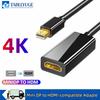 4K Mini DisplayPort To HDMI-compatible Adapter Male Mini DP To Female HDMI-Compatible Cable Converter Compatible with MacBook Ai 4