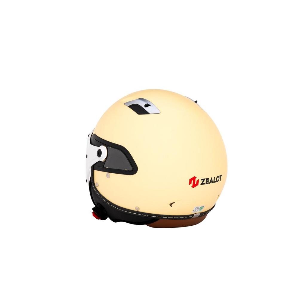 ZEALOT Zillide 2 Inner Shield Matte XS Size Jet, Ivory, (51-52cm), JR0014/XS