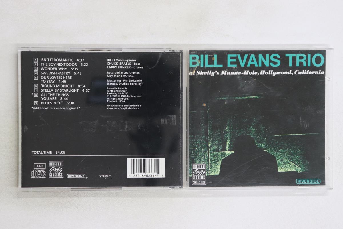 

CD BILL EVANS TRIO - At Shelly s Manne-Hole OJCCD2632,RLP94 Original Jazz C 1989 US Jazz Used