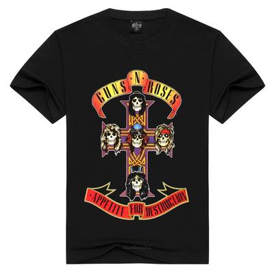 Guns N' Roses Men/Women T Shirt Fashion Guns N Roses Tshirts Summer Tops Tees GnR Rock T-shirt Men Loose T-shirts Plus Size