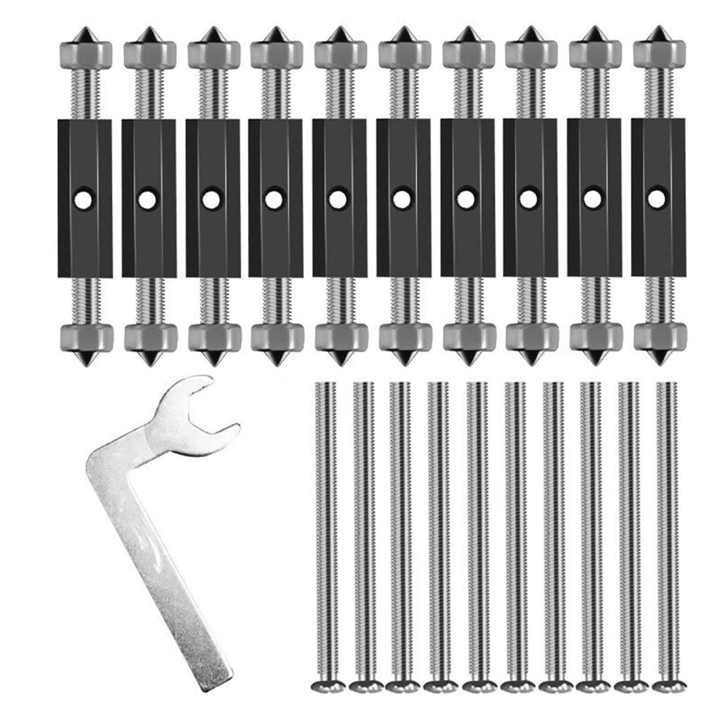 10Pcs Adjustable Cassette Screws Support Rod 86/118 Type Cassette Repair Device Wall Electrical Box Screw Tool Enduring