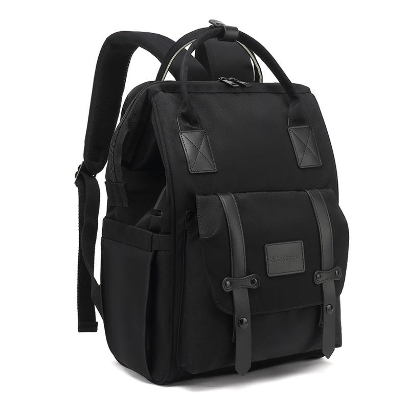Baby Nappy Bag Mummy Bag Backpack Waterproof Storage Handbag Outdoor Travel Mommy Maternity Bag for Baby Stuff 2 Layer Gray