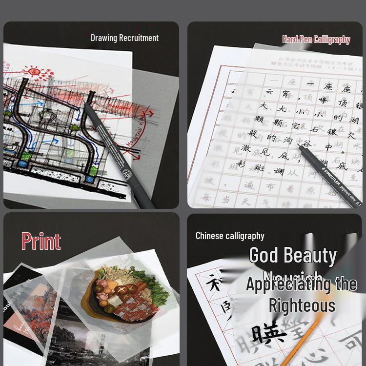 A4 Thickened Sulphate Tracing Paper for Copying, Baking, and Fondant Transfer (A3/A2/A1 Sizes)