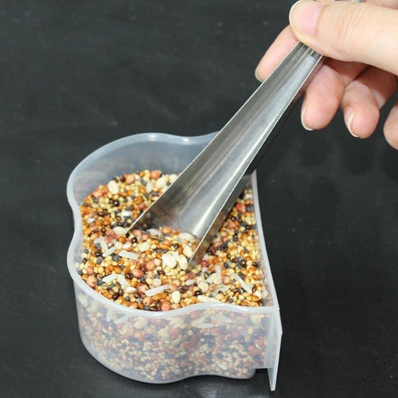 1 pz Gabbia per Uccelli Acciaio Inossidabile Mangiatoia Fornitura Alimentazione Pappagallo Piccione Accessorio per Uccelli Contenitori per Mangime per Uccelli Mangiatoia per Colibrì