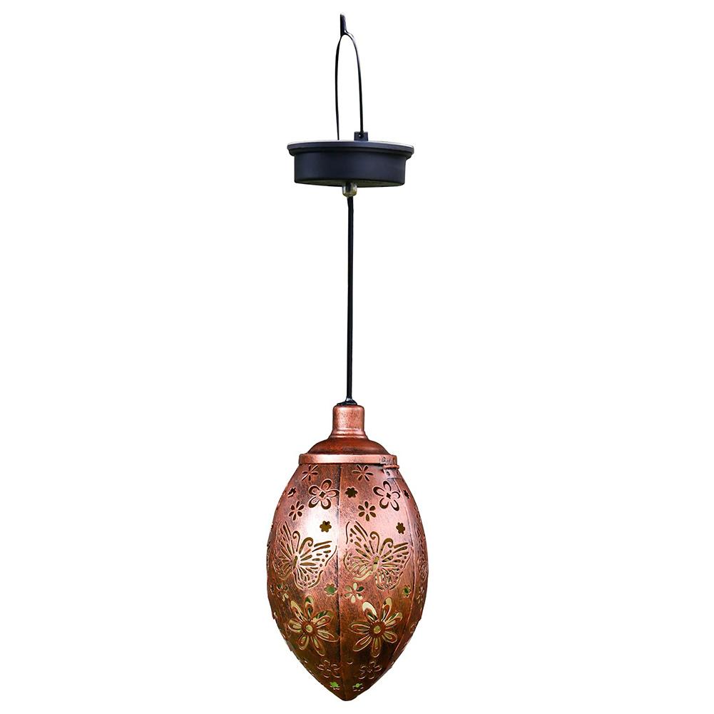 Waterproof Solar Powered Garden Light Outdoor LED Hanging Lantern Lawn Yard Lamp