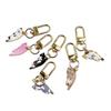 6 Pcs Cute Kitten Keychain Couple Gift and Cat Charm Key Chain Fashion Jewelry for Animal Lovers Car Bag Hanging Accessories New