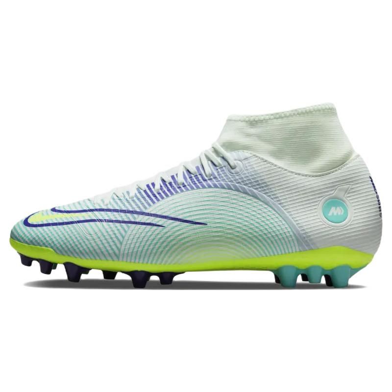 Nike Mercurial Superfly 8 Academy MDS AG Soccer Shoes Men Soccer Shoes Yellow Purple Green DN3780-375