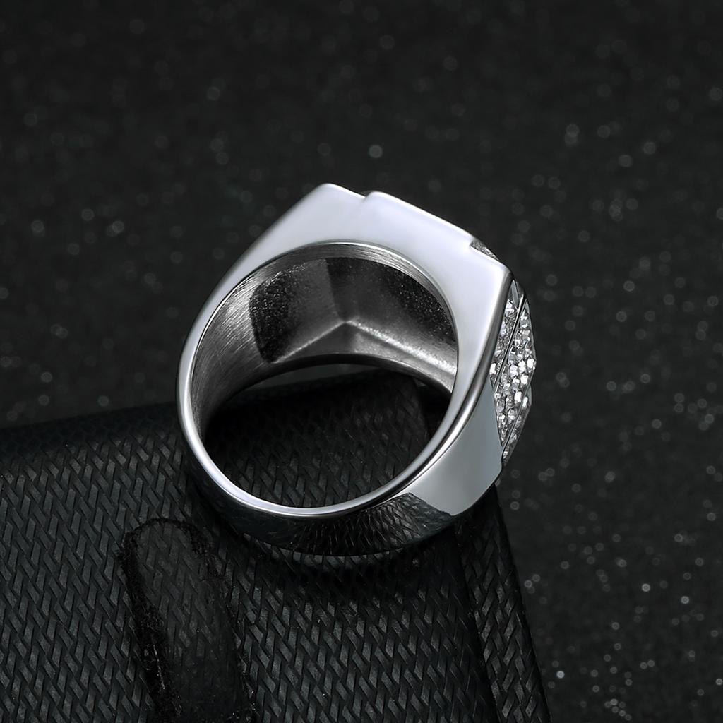 Ring New Hip-hop Nightclub Jewelry Gold-plated Diamond Men's Ring