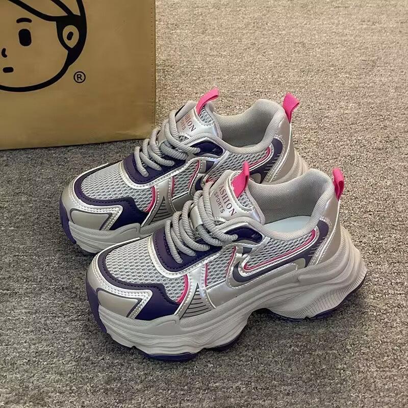 

Новая платформа папины кроссовки женские весна и лето увеличение роста универсальные дышащие повседневные сетчатые спортивные кроссовки взрыв сверхлегкие 40 красный