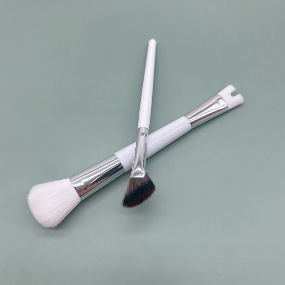 2Pcs Portable Nose Shadow Brush Double Head Eyeshadow Powder Brush Fashion Makeup Brush  Student