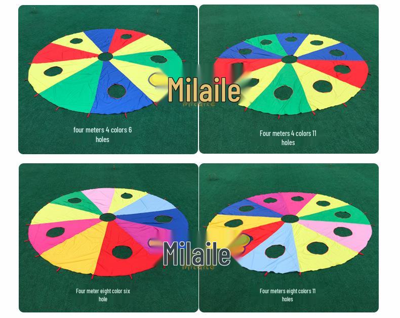 Rainbow Parachute Whack-a-Mole Game: Outdoor Early Education & Parent-Child Activity