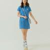 New MLB Short Sleeved Dresses Women's Blue 31OP12131-07U