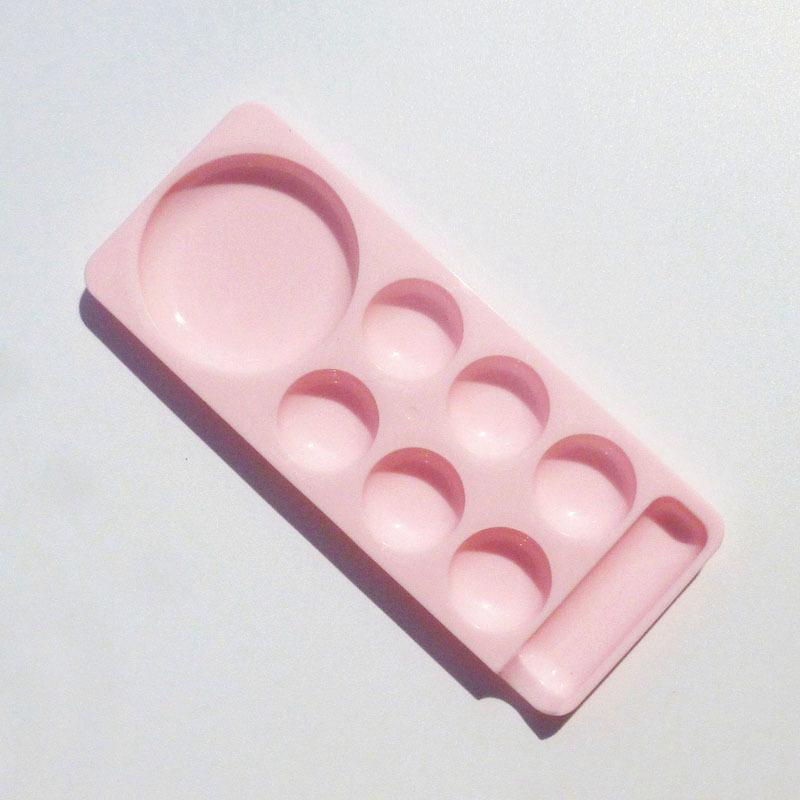 1 Stück Nail Art Palette, Künstliche Nagelspitzen, Farbmischen, Zeichnen, Palette, Gelpolitur, Display, Regal, Maniküre-Werkzeug, Nagel-Dekoration, Aufbewahrung
