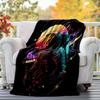 1pc Aastronaut Printing Lightweight Flannel Blanket, Comfortable and Warm Blanket, for Camping Sofa Bed and Couch Office, Gift Blankets in
