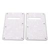 2Pcs Electric Guitar Backplate Guitar Cavity Cover Plate Pickguard PVC for Replacement White