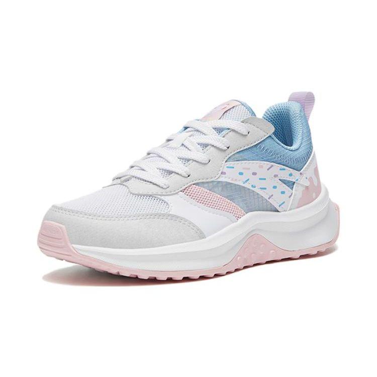 Anta Comfortable Versatile Kids Casual Shoes Kids Sneakers White Blue Pink 322328807-3