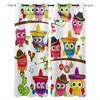 3D Cartoon Forest Animal Tree Fox Bear Rabbit Child Window Curtains Curtains for Living Room Decorative Items Living Room 2Panel