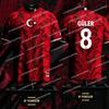 2026 Turkish Men's Football Jersey, Plus Size, Sports Fitness Football Crew Neck Short-Sleeve, Suitable for Outdoor Sports