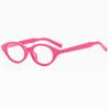 Small Oval Clear Lens Glasses Cute Candy Color Cosplay Costume Decorative Glasses Computer Spectacles Women