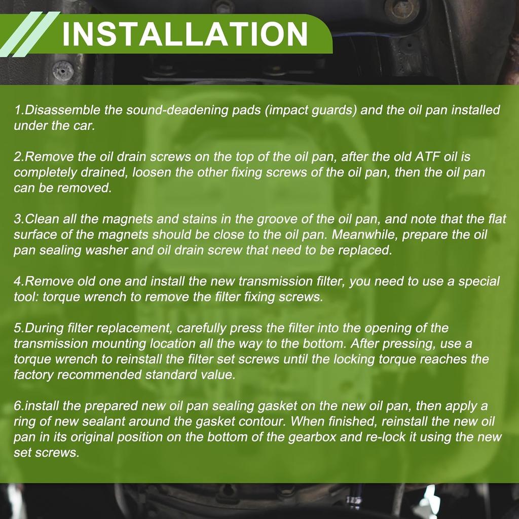 No.2657081A10 Transmission Filter for SUZUKI Jimny 1998-2001 Durable Black Engine Automatic Transmission Oil Filter Kit 1SET