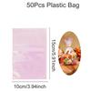 50pcs Rainbow Cellophane Bags - Holographic Party Favor Bags for Gifts, Goodies, and Events - Perfect for Holidays, Birthdays