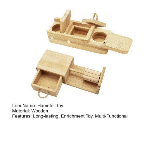 2 Stück Holz Hamster Beschäftigungsspielzeug Kleintier Kauspielzeug Interaktives Haustier Versteckter Leckerli-Halter Schnüffel- und Snackspielzeug für Meerschweinchen Kaninchen Futtersuche