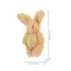 Homoyoyo Miniature Plush Toys - Bear & Rabbit Set of 5 (4.5cm) - Cute Dollhouse Dolls, Mini Bears, Teddy Bears, Decorative Parts, Handmade Gift