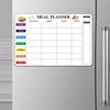 Eduway Magnetic Weekly Meal Planner | For Fridge And Wardrobe | With 1 Marker | Covers All Days With Grocery Planner Lis