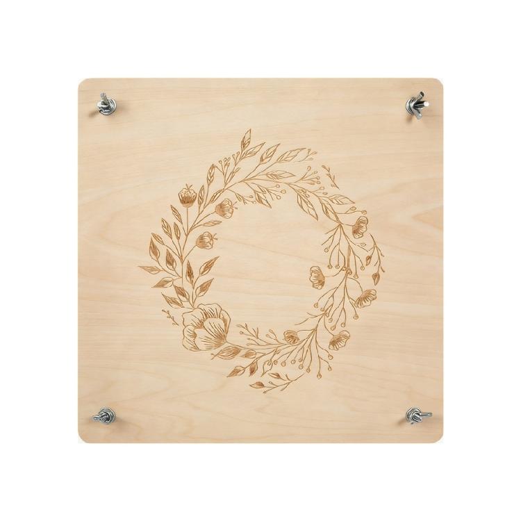

Flower Press Wooden Flower & Plant Press 7.09x7.09Inch Leaf & Plant Preservation Set for Handmade Art Craft Card Making 1