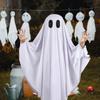 Halloween Spirit Costume Pullover Cloak With Breathable Polyester Fabric For Adults Kids Comfortable Knitted Clothes