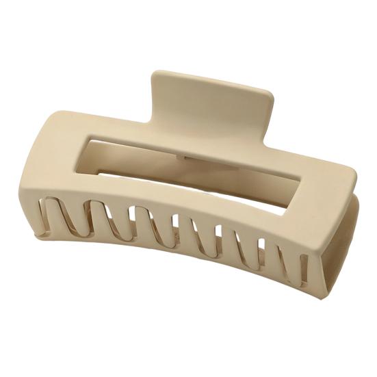 Hair Claw for Women, Frosted Rectangle Hair Clip, Hollow Design Back Head Hair Claw, Large Size Shark Hair Clip for Daily Wear Party Gathering Outing