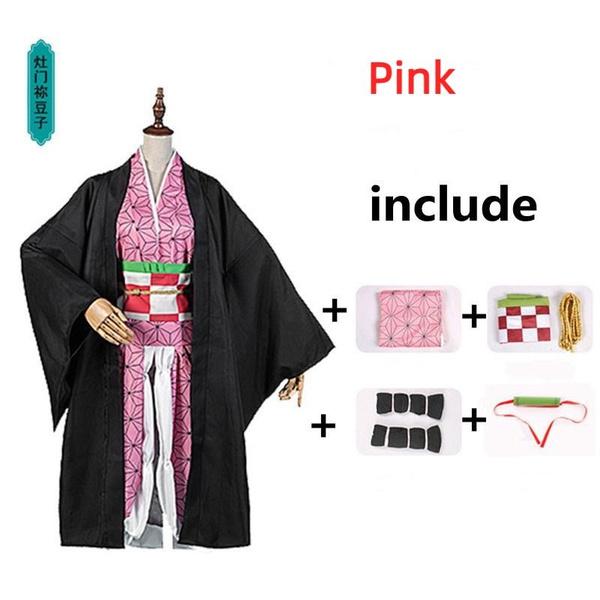 New Unisex Demon Slayer Anime Cosplay Cartoon Kimetsu No Yaiba Kochou Shinobu Cosplay Costume for Adults Men and Women