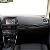 3Pcs Carbon Fiber Interior Passenger Side Dash Cover Trim For Mazda CX-5 2013-15