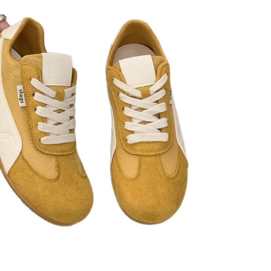 Retro Dexun Shoes Women's 2025 New Spring Flat Single Shoes Fashion Casual Red Sports Shoes Women's Shoes