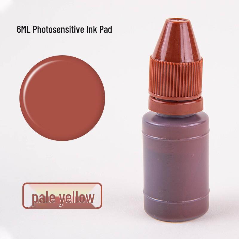 10ML Multi-Color Photosensitive Ink Pad with Colored Cap - Highly Rated Stamp Ink Consumable