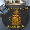 Scooby Round Area Rug,Carpet Rug for Living Room Bedroom Sofa Playroom Decor,Non-slip Floor Mat