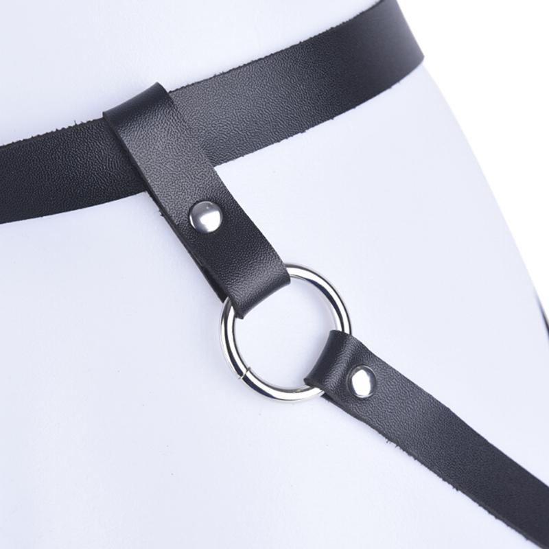 Womens Leather Harness Garter Belts Erotic Body Cage Lingerie Gothic Strap Wear