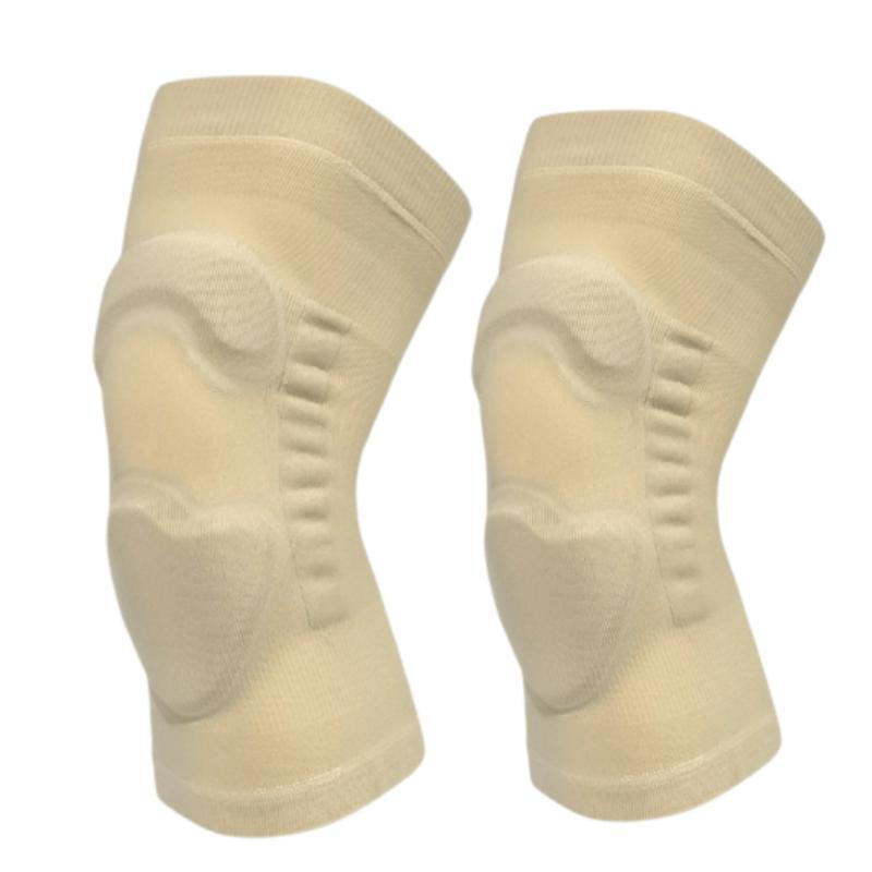 1Pair Knee Pads Eva Padded Crashproof Leg Compression Sleeve Knee Support Brace Football Volleyball Basketball Gym Sport Kneepad