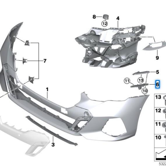 BMW 5 Series G60/G68 Front Bumper Bracket (51119879295/51119879296)