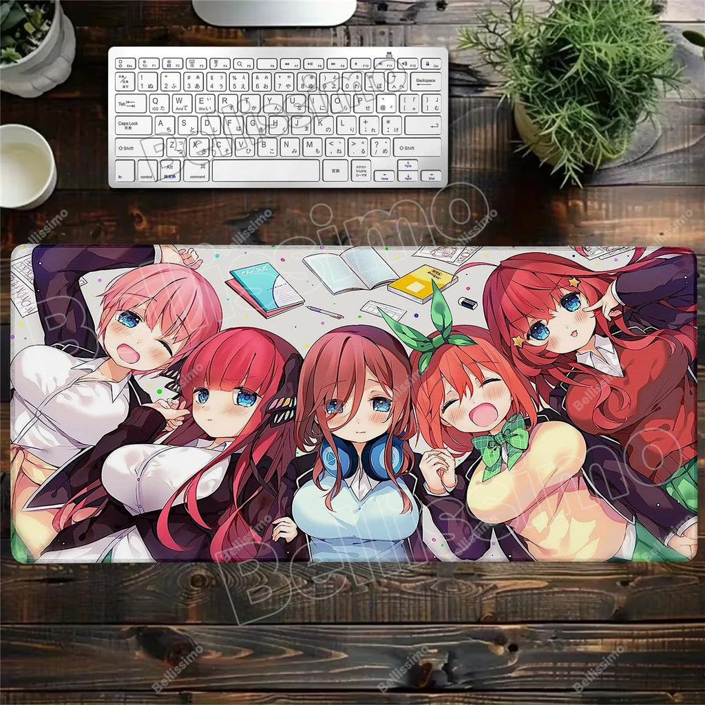 The Quintessential Quintuplets Anime Custom Skin Gaming Mouse Pad Gamer Desk Mat Keyboard Pad Decoration Mause Pad for PC Carpet