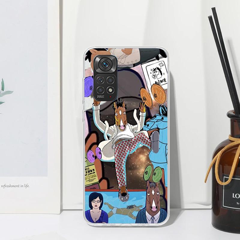 

Cartoon B-BoJack Horsemans Phone Case For Xiaomi Redmi Note 15 13 14S 14 Pro Plus 12S 11S 10S 12 11E 10 11T Art Fundas Back Cove Redmi Note 9S