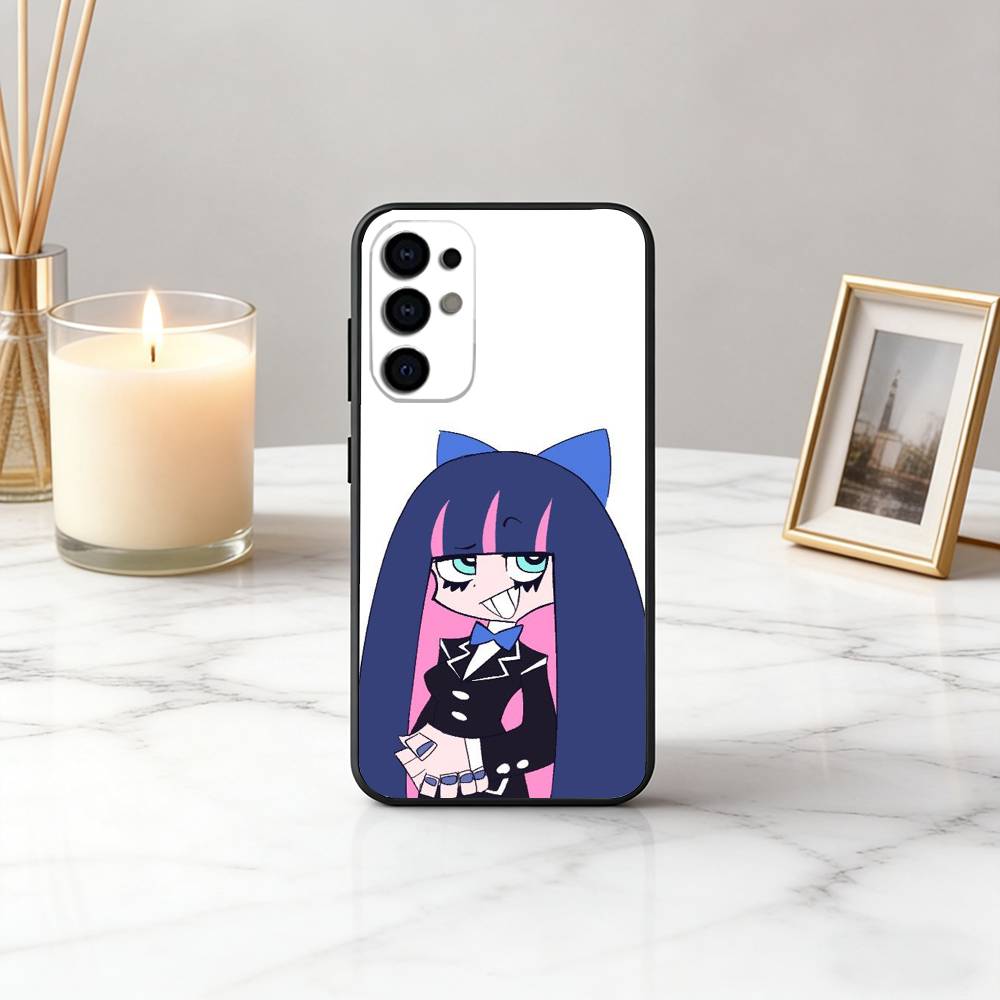 Gothic girl A-Anarchy S-Stocking Phone Case Black Silicone Soft For Samsung S25,S24,S21,S22,S23,S30,Ultra,S20,Plus,Fe,Lite