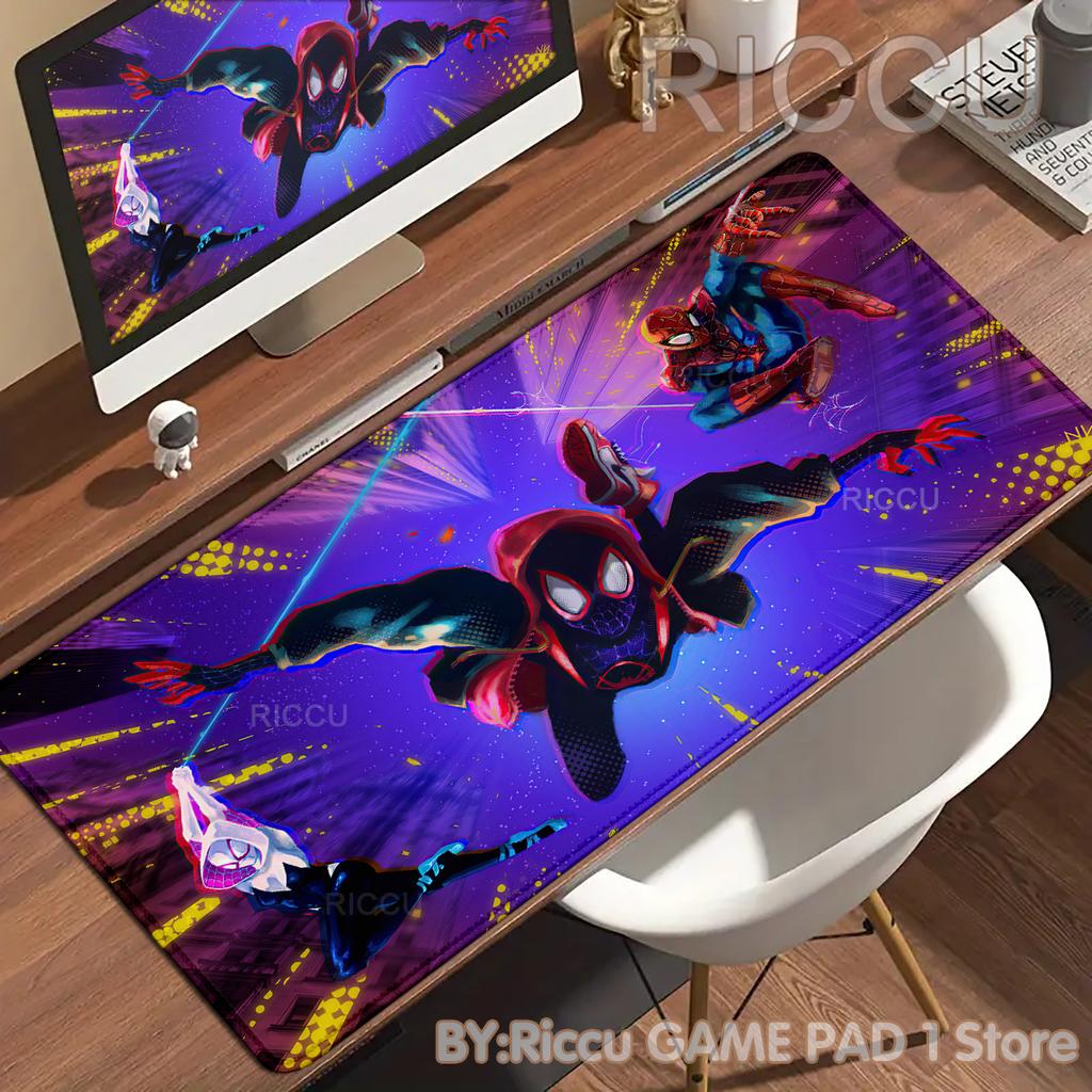 PC Peripherals HD S-Spider Man Mouse Pad Anime Film Rubber Keyboard Mouse Pad Comic Office Desk Laptops Gaming Accessories Mat