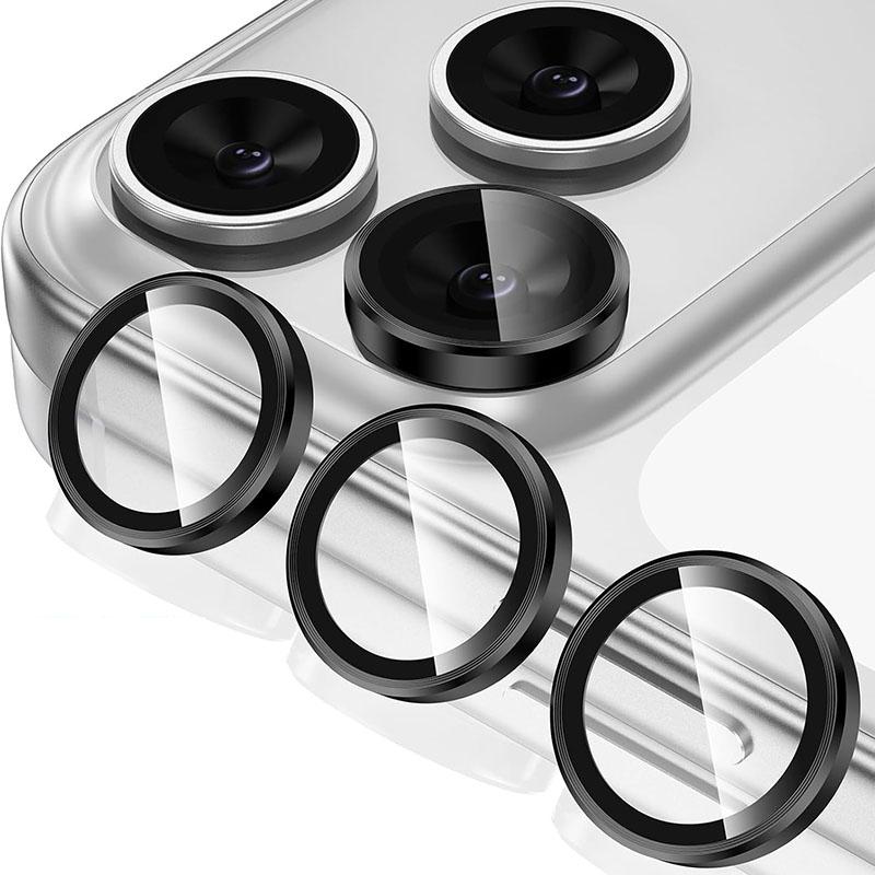 Protetor de Câmera de Metal e Vidro para IPhone 17Pro Max Air 16 15 14 17 Pro 17 ProMax 16 Plus Lente Capa de Anel de Vidro Temperado para IPhone17 Pro Max Capa de Lente
