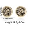 2Pcs/Set Vintage Dragon Totem Design Mens Cufflinks Formal Party Business Tuxedo Shirts Sleeve Button Jewelry Accessories