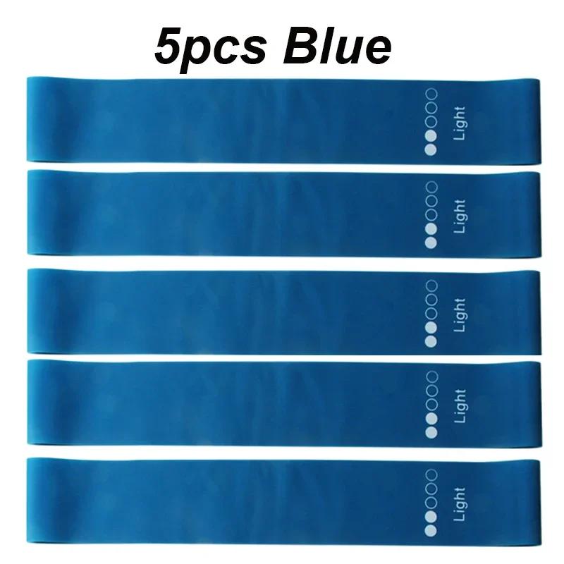 5pcs Resistance Bands Collection Yoga Elastic Band for Fitness Exercise Stretch Belt 5 Resistance Level Workout Bands Fitness Equipment