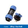 SP21 12-Pin Waterproof IP67 Aviation Plug Rear Nut Solder Connector