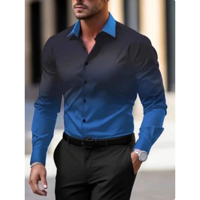 Long Sleeve Men s Trend Loose Men s Casual Long Sleeve Top Shirt XS
